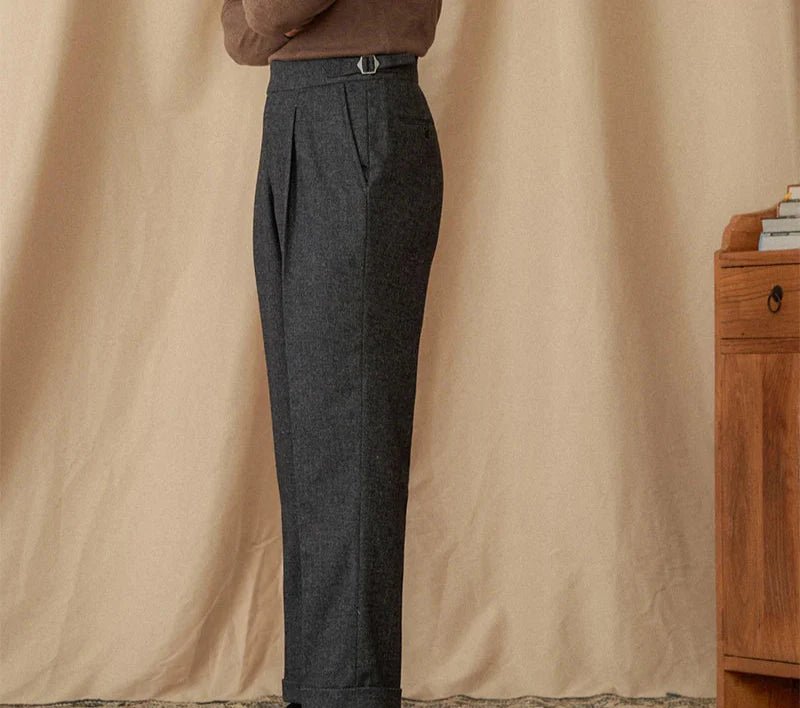 Wool winter italian trousers