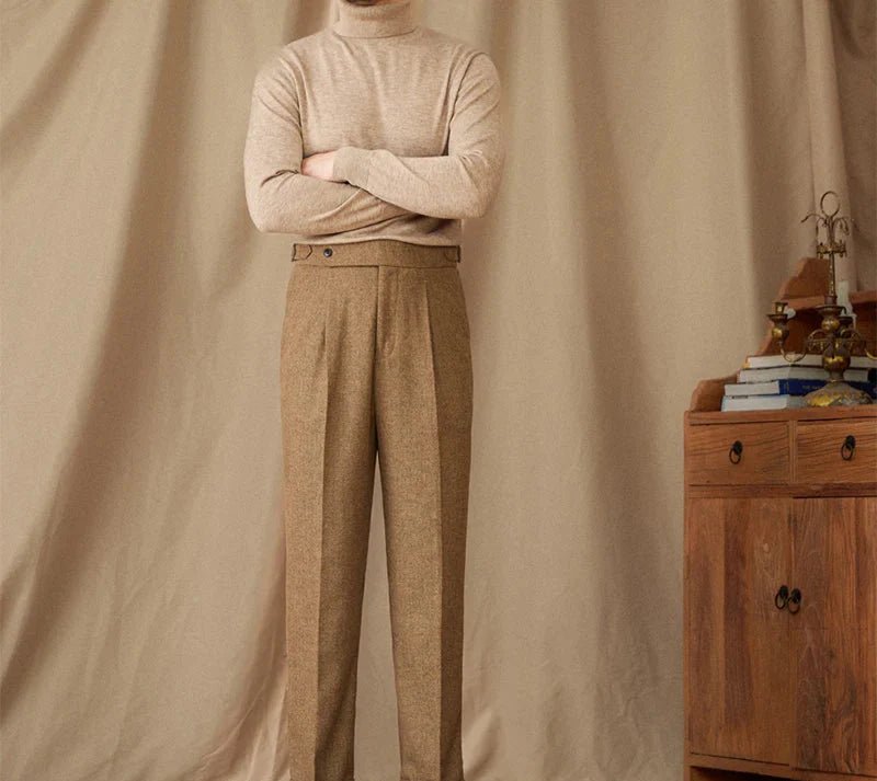 Wool winter italian trousers