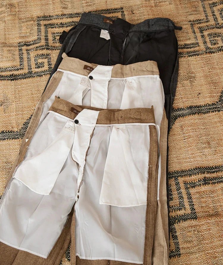Wool winter italian trousers