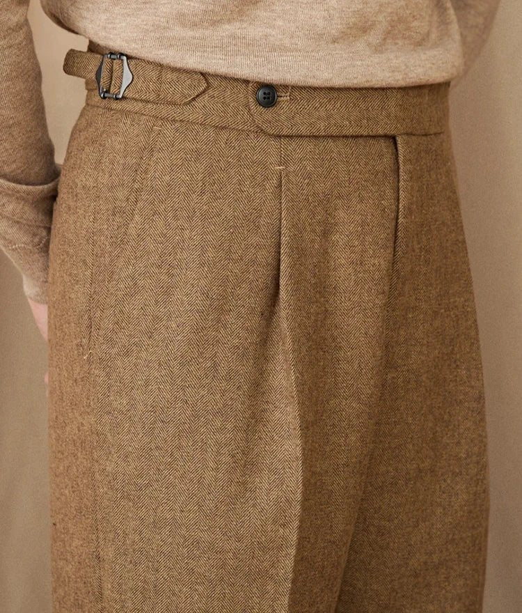 Wool winter italian trousers