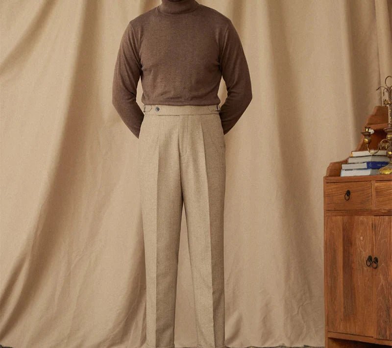 Wool winter italian trousers