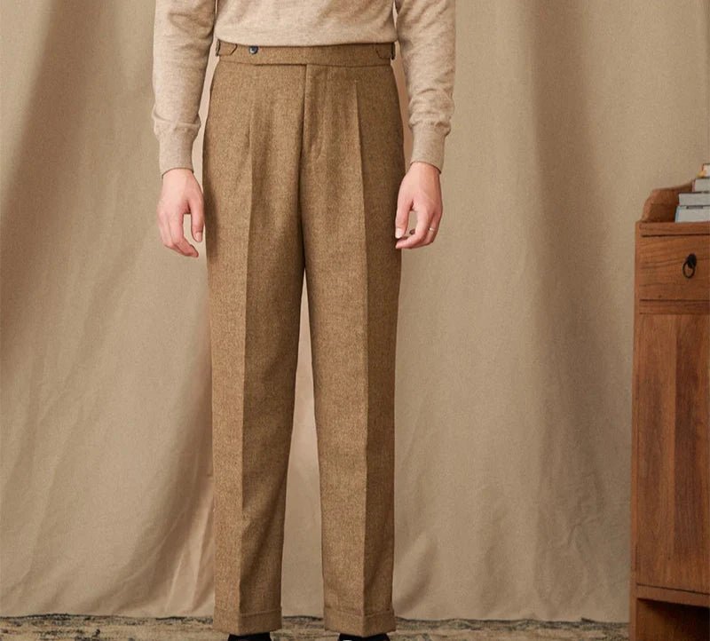 Wool winter italian trousers