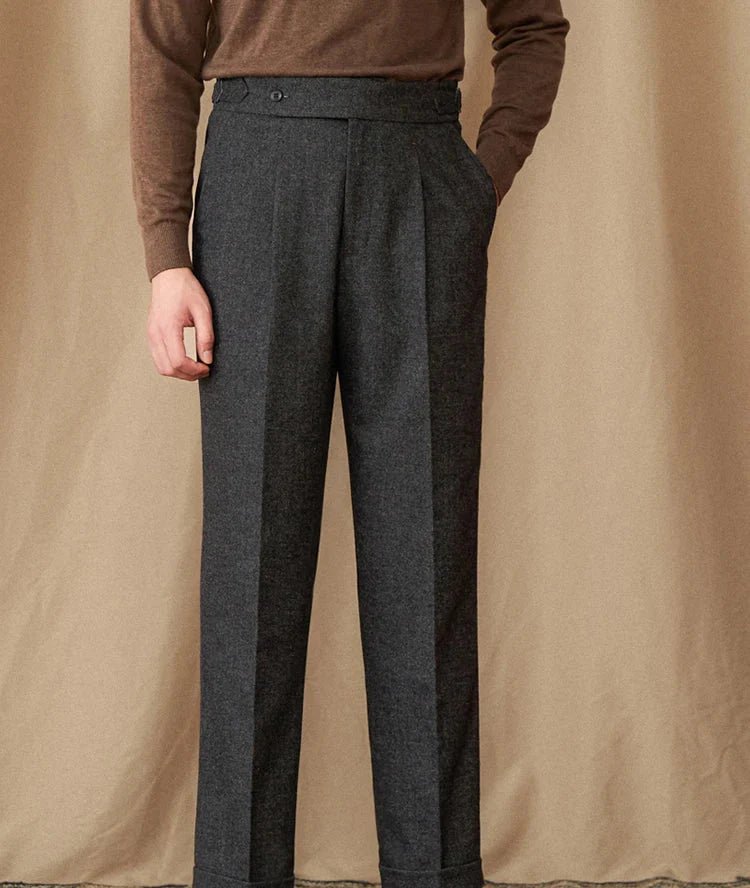 Wool winter italian trousers