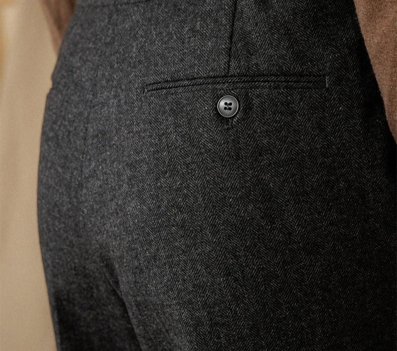 Wool winter italian trousers