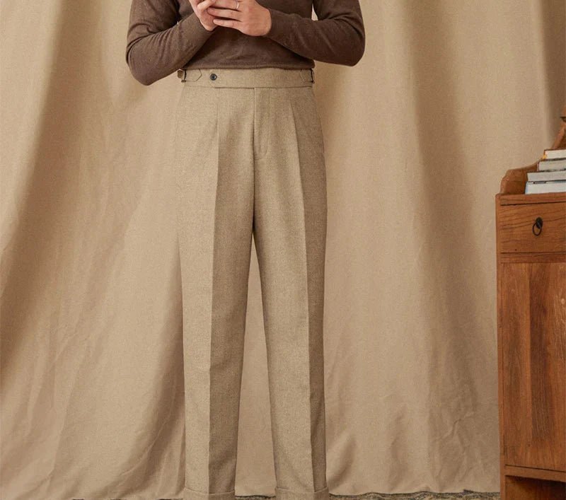 Wool winter italian trousers