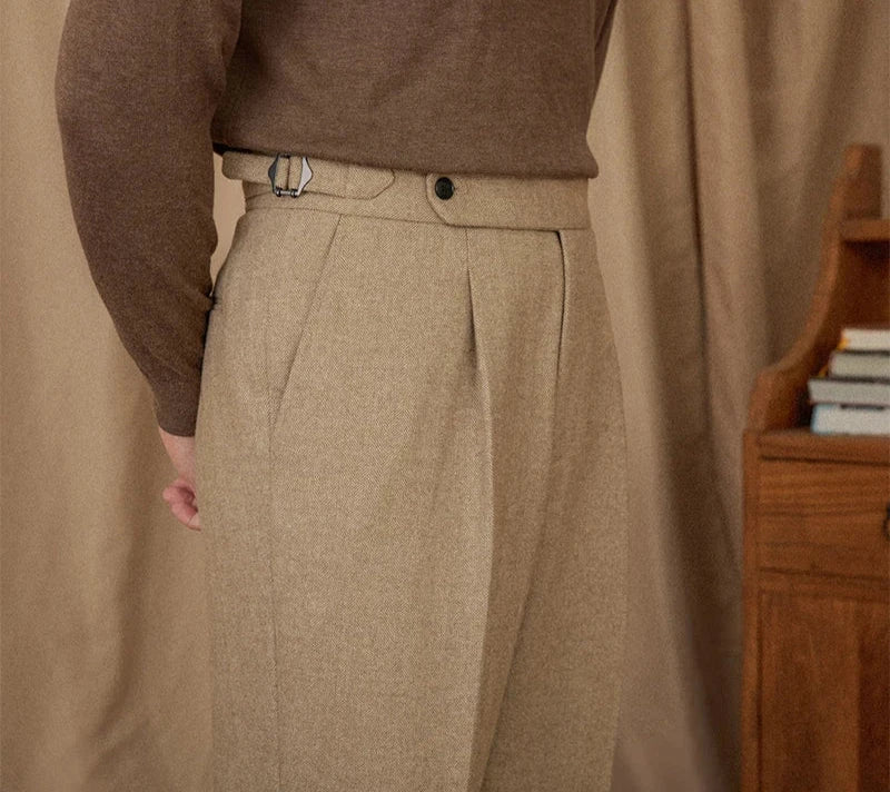 Wool winter italian trousers