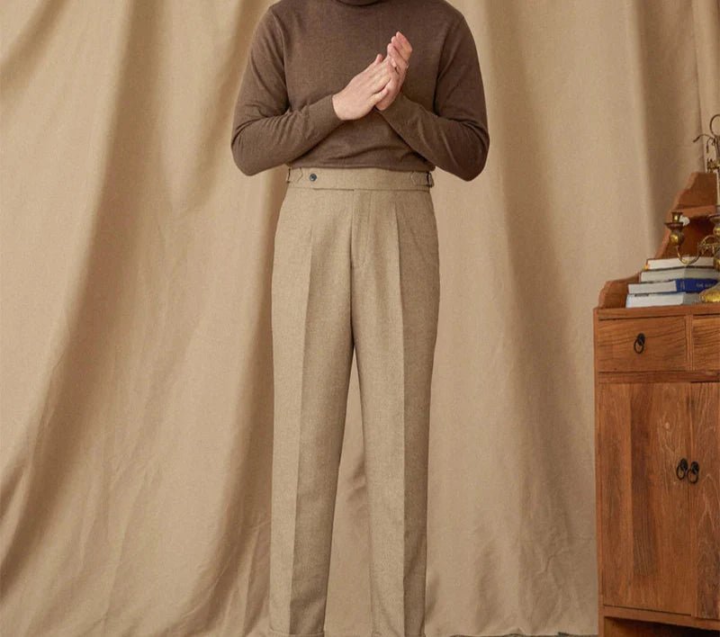 Wool winter italian trousers