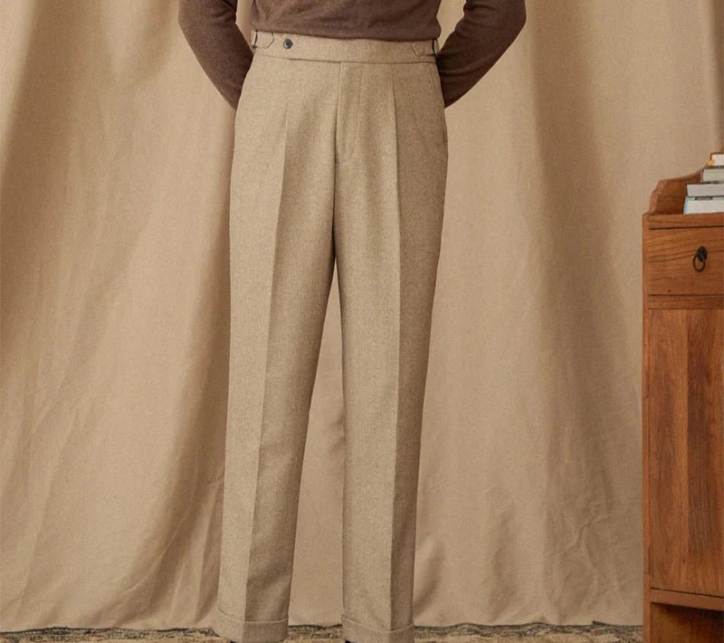 Wool winter italian trousers