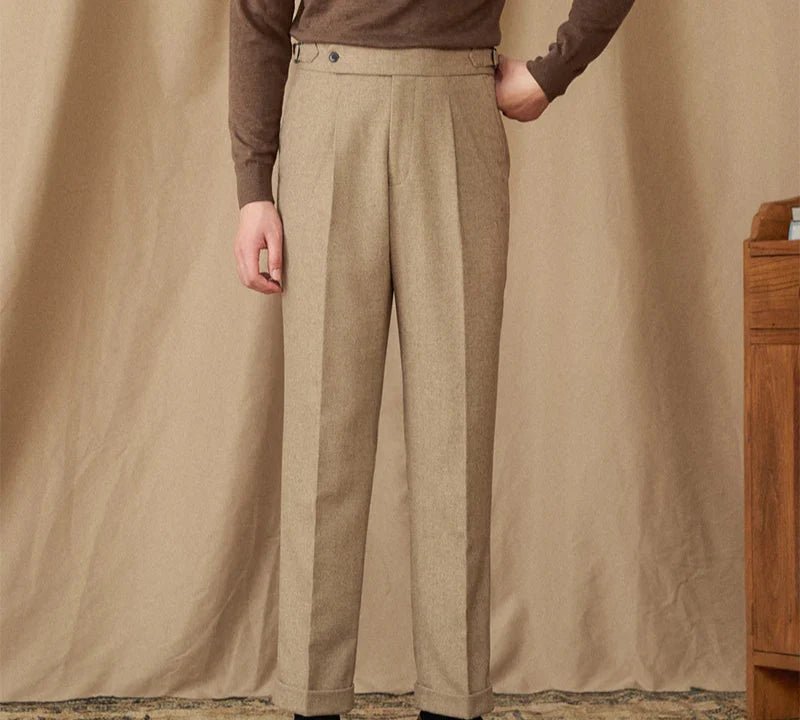 Wool winter italian trousers