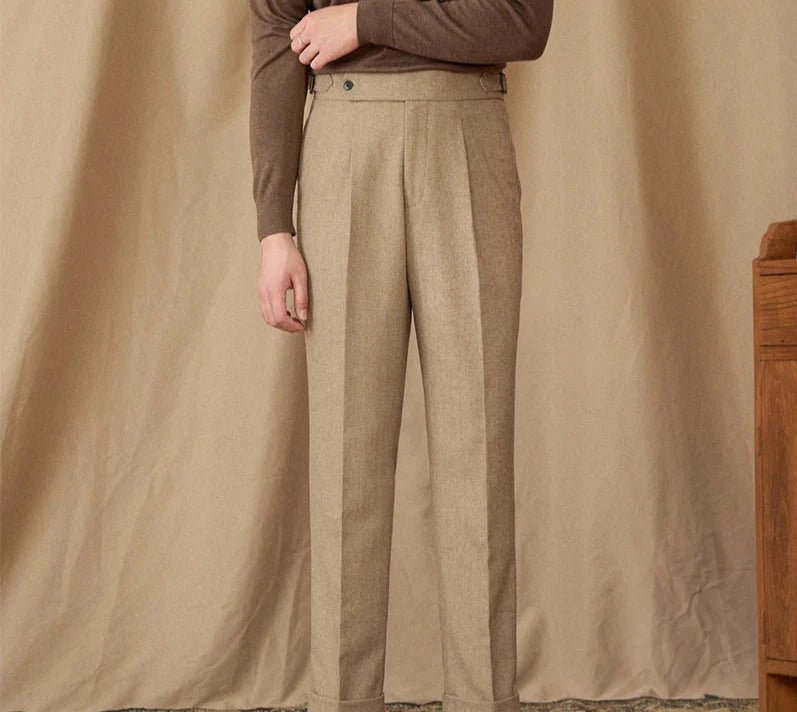 Wool winter italian trousers