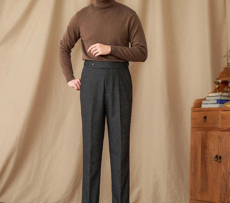 Wool winter italian trousers
