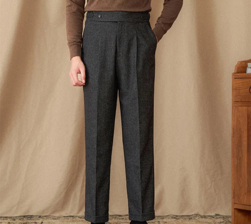 Wool winter italian trousers