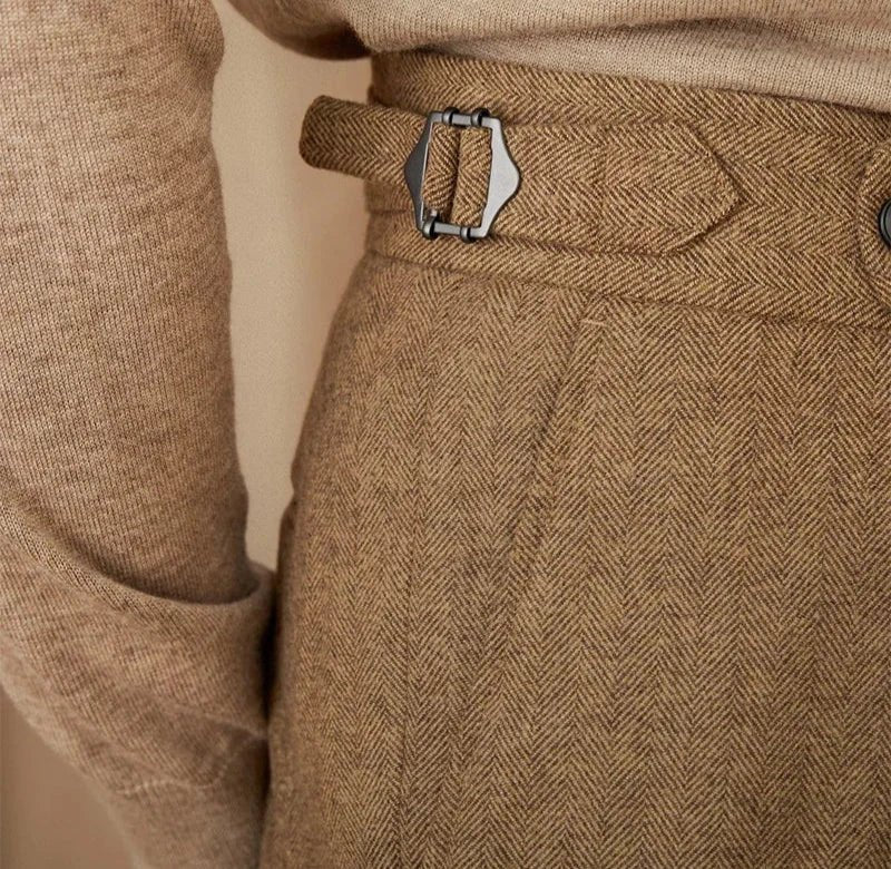 Wool winter italian trousers