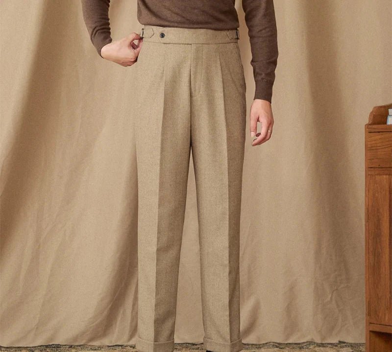 Wool winter italian trousers