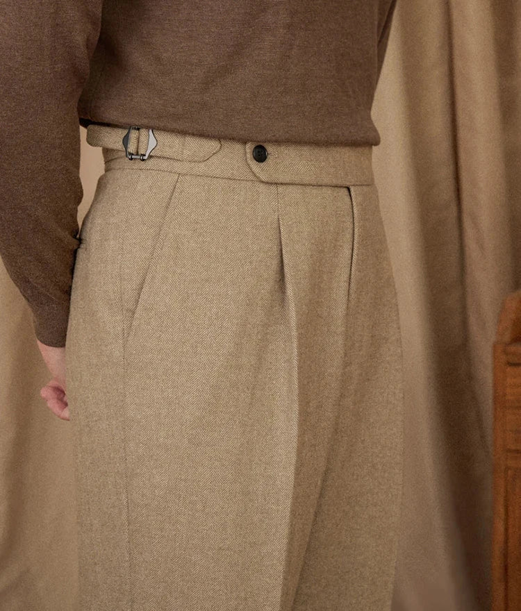 Wool winter italian trousers