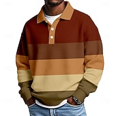 Camisa Horizontal rayas Waffle polos para hombre