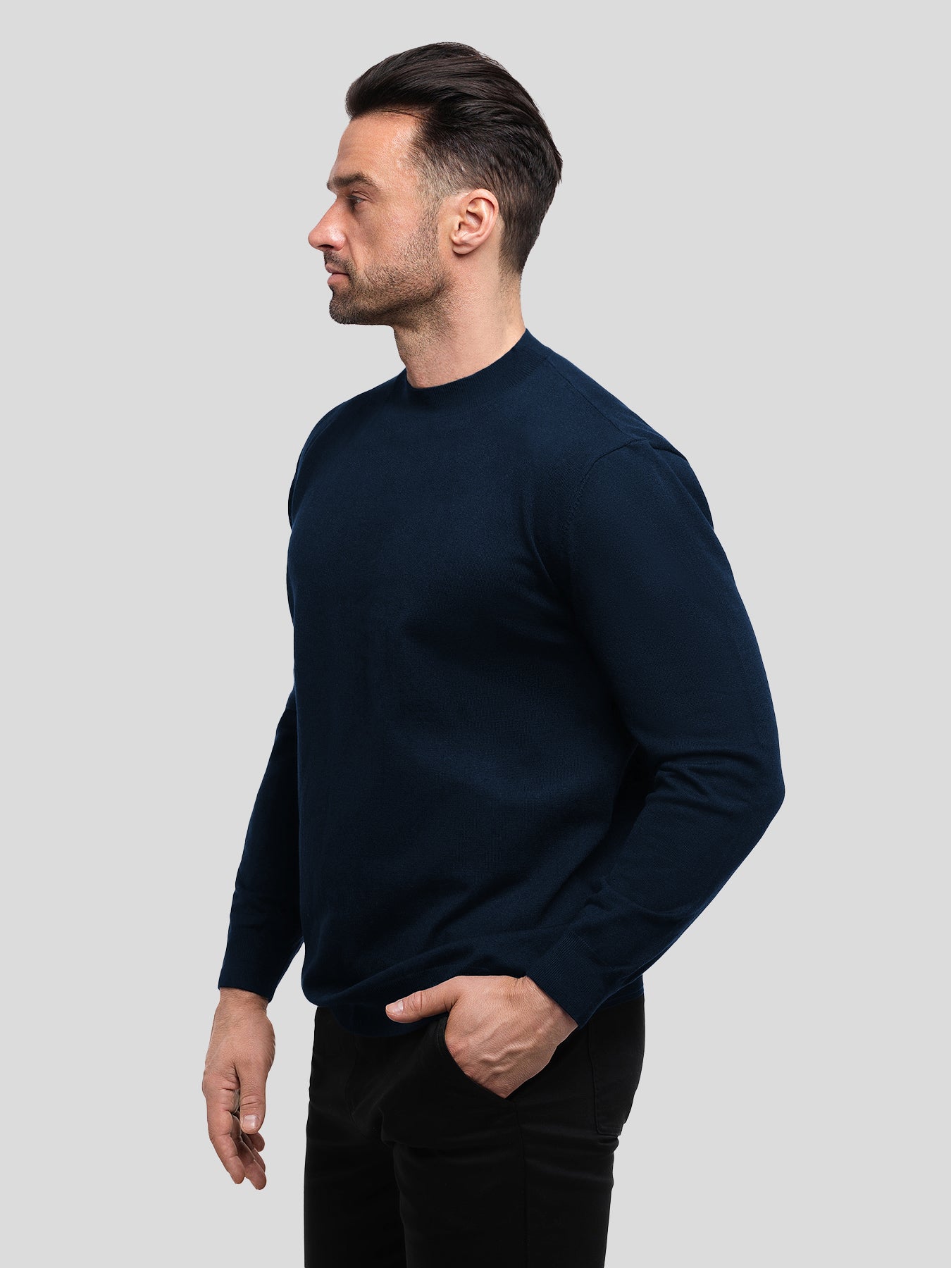 Gentletejido cuello redondo Sweater