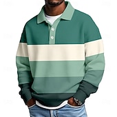 Camisa Horizontal rayas Waffle polos para hombre