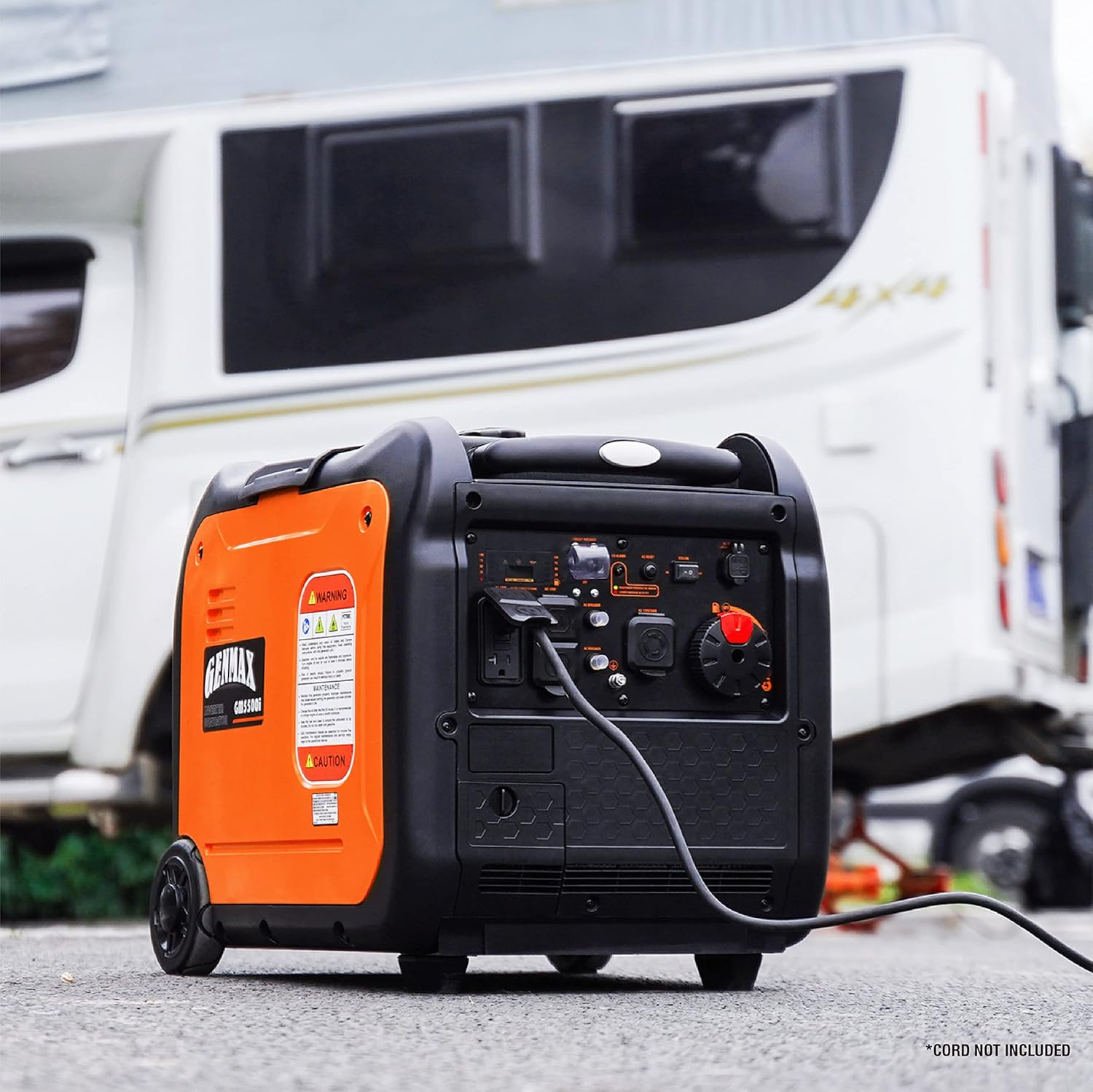 🎁Generador inversor portátil de 4400 W, alimentado por gasolina, modo ECO, silencioso, apto para caravanas.