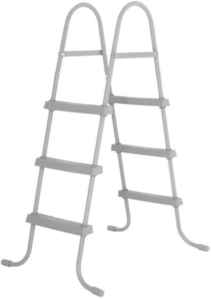 Alberca estructural ovalada Bestway 56622 con capacidad de 7250 litros de 4.27m de largo x 2.5m de ancho con Bomba y Escalera
