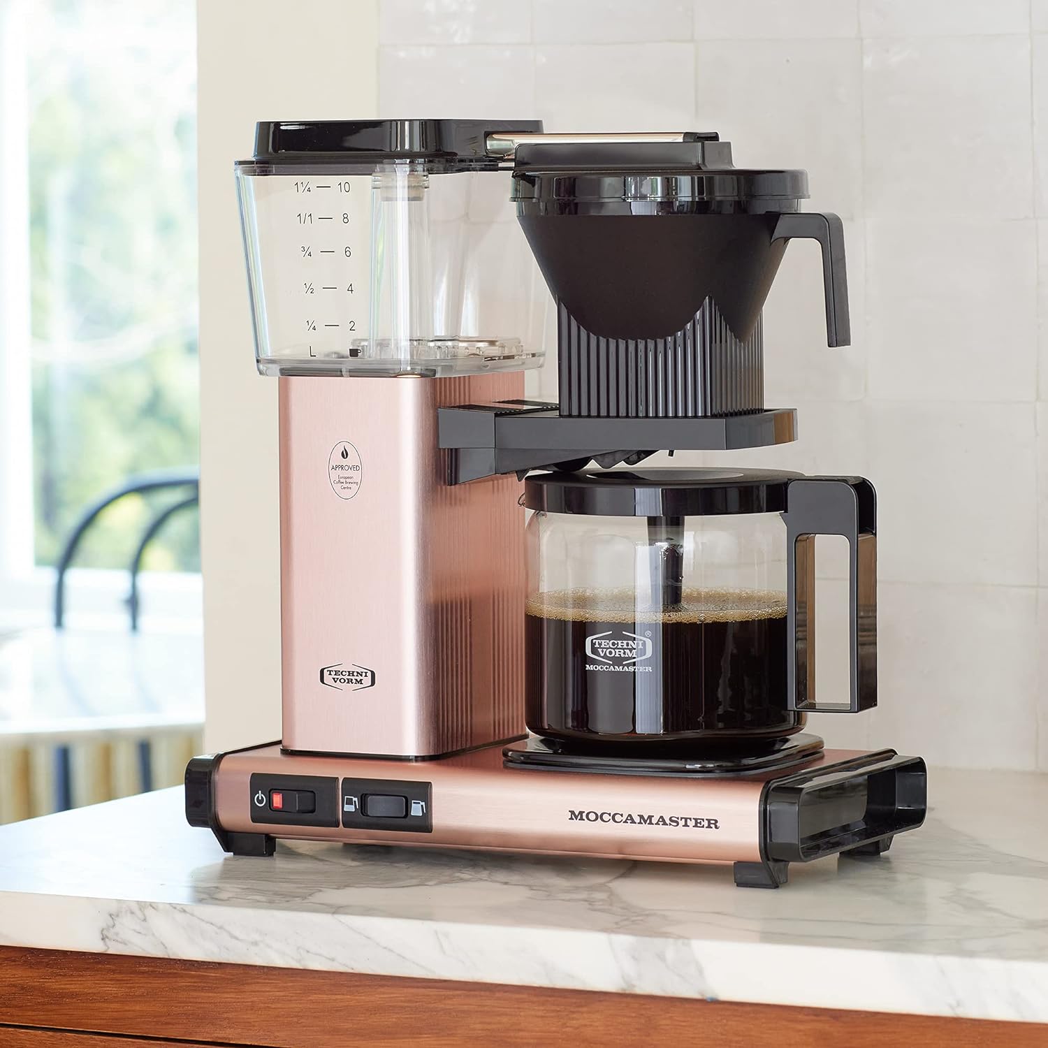 Moccamaster 53948 KBGV Select - Cafetera de 10 tazas, negro mate, 40 onzas, 1.25 l