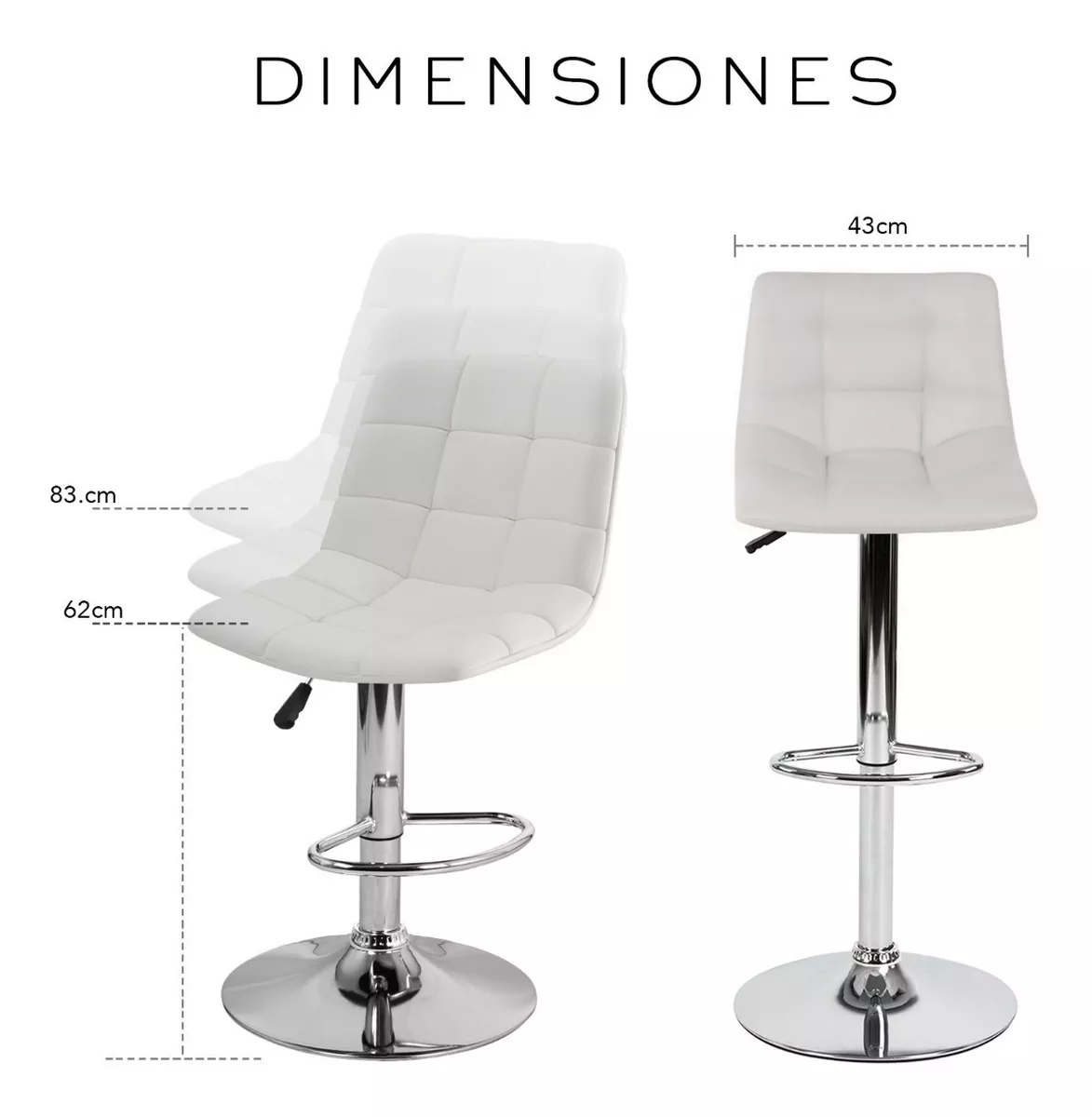 3pzs Bancos Con Respaldo Giratorios Para Barra Cocina Bar
