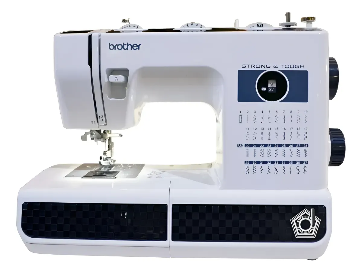 Máquina De Coser Brother St371hd - Trabajo Pesado Blanco/negro