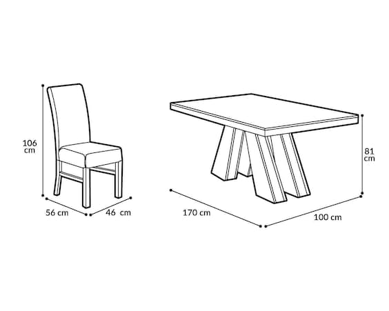 Comedor Cervino con 6 Sillas