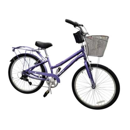 Bicicleta Urbana Huffy Seville Rodada 24 Morado