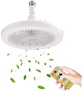 Dosyu Ventilador de Techo con Luz Led Ajustable 3 Velocidades