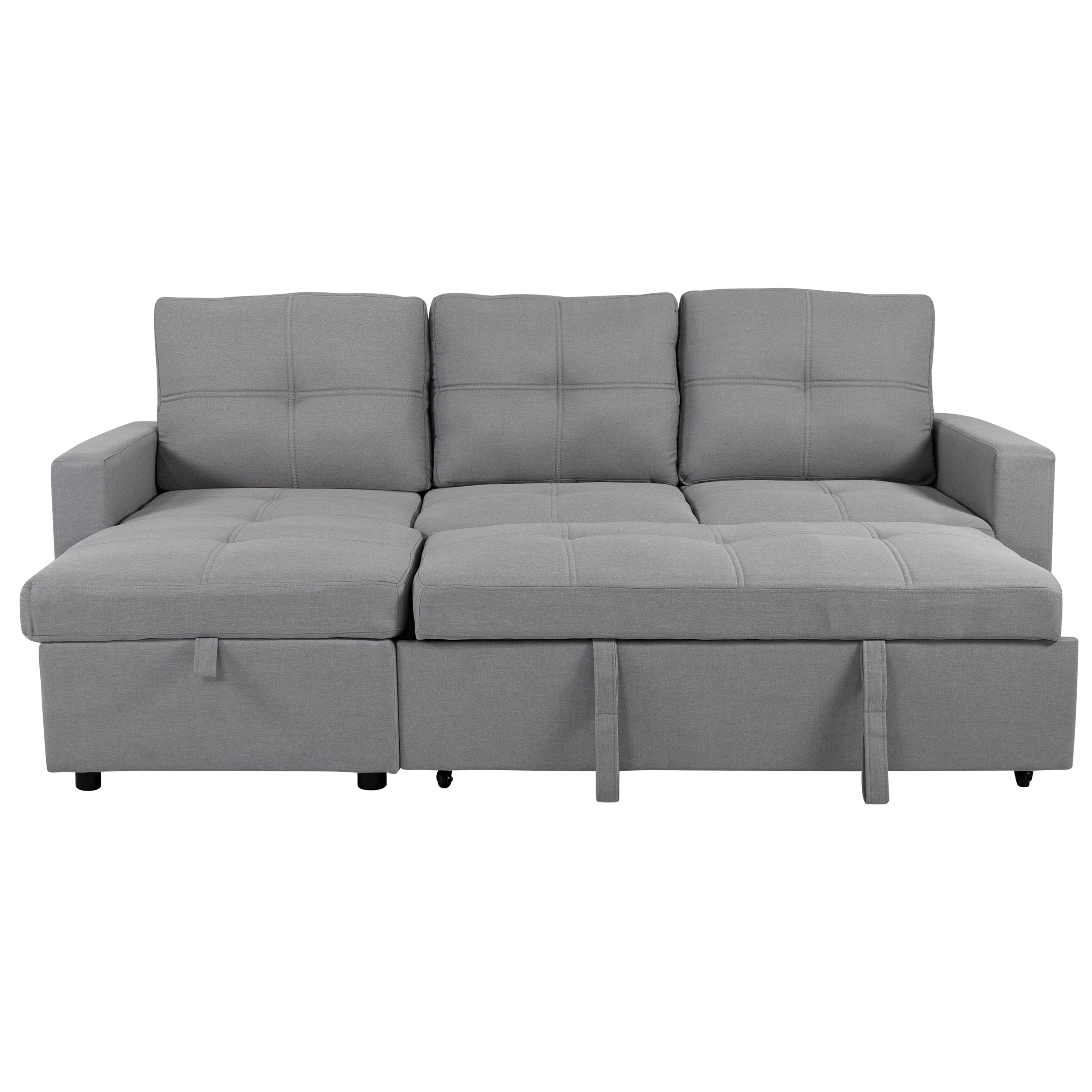 SOFÁ CAMA CON ALMACENAMIENTO TRIBECA GRIS CLARO