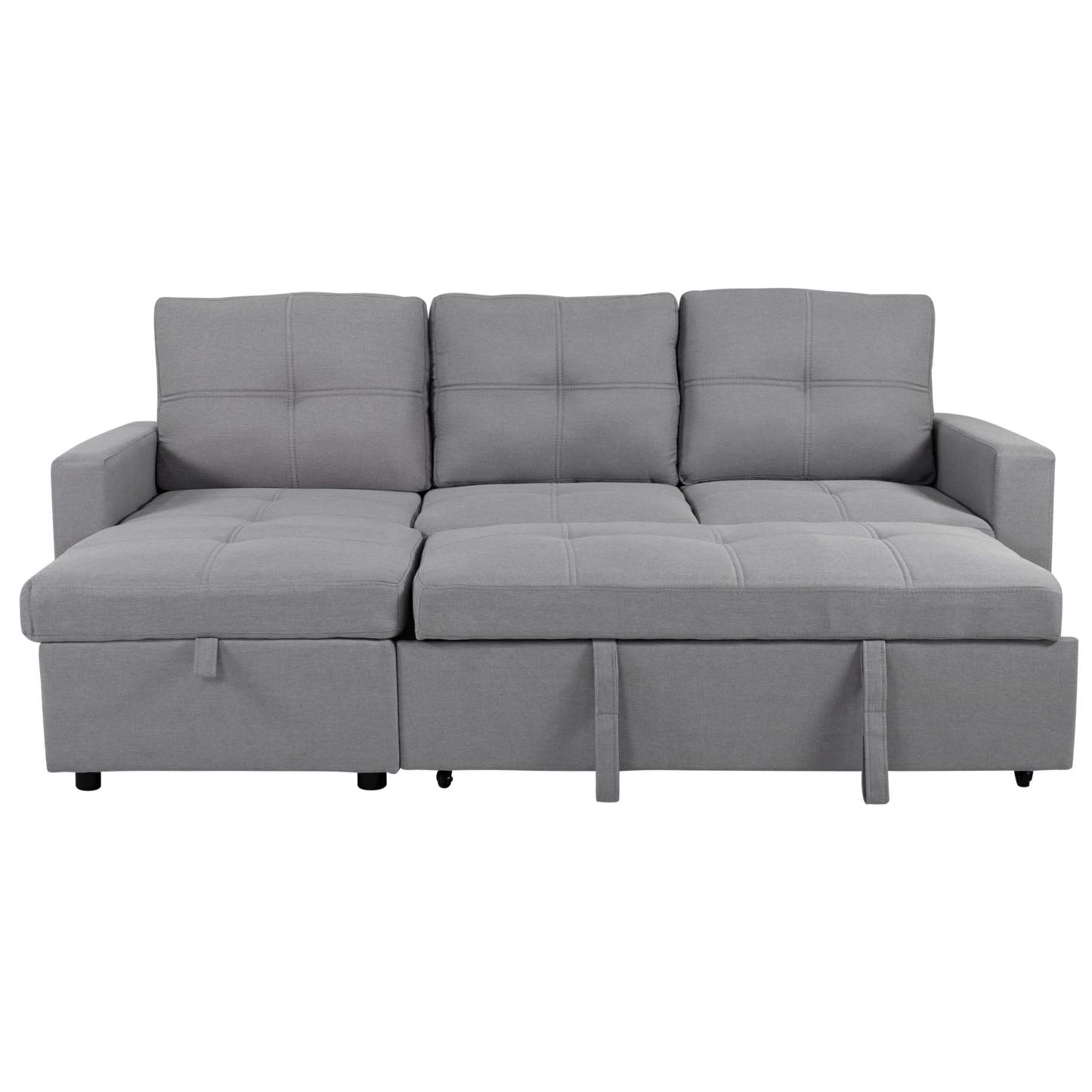 SOFÁ CAMA CON ALMACENAMIENTO TRIBECA GRIS CLARO