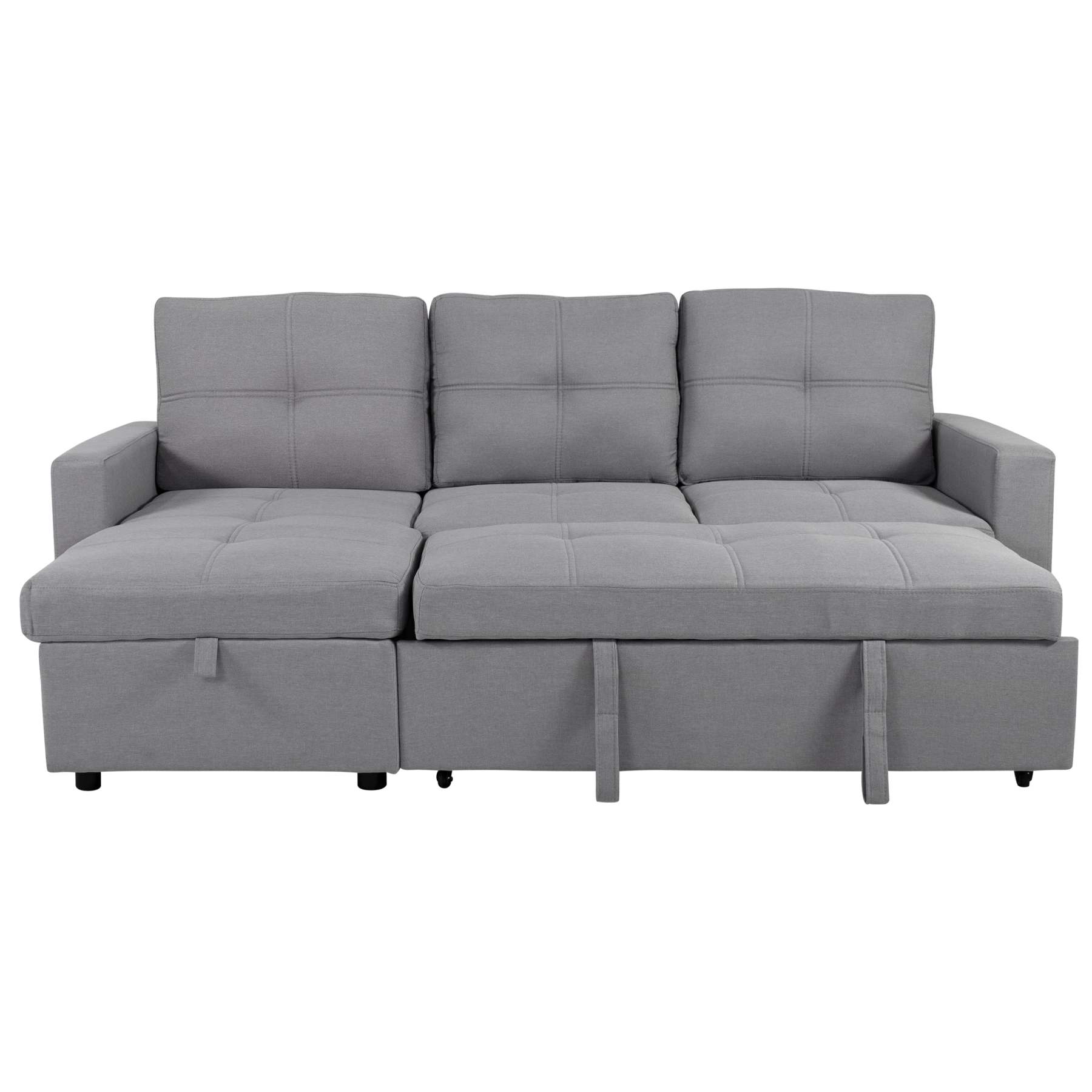 SOFÁ CAMA CON ALMACENAMIENTO TRIBECA GRIS CLARO