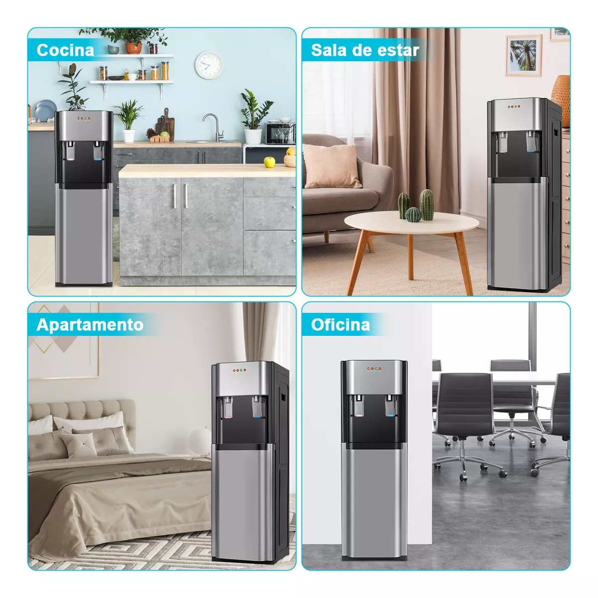Dispensador De Agua Fría Caliente Oculto Eléctrico Garrafón