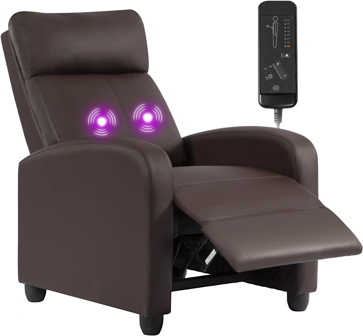 Silla reclinable para sala de estar, sala de cine en casa, sofá individual Winback, sillón reclinable de masaje, silla de lectura, silla reclinable moderna, fácil descanso con respaldo acolchado de tela (tela beige)