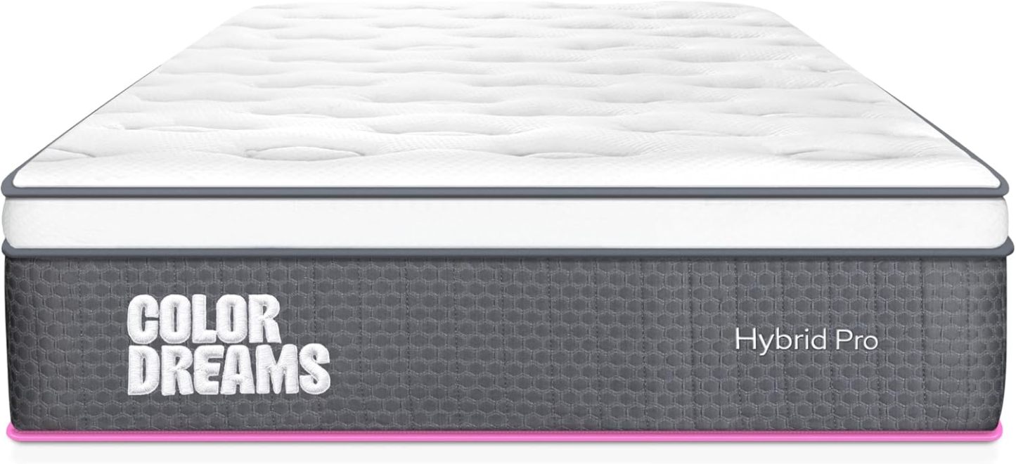 🛏️ COLORDREAMS Colchón Individual Pro Hybrid 28 cm, Híbrido Resortes Embolsados + Memory Foam Eurotop, Firmeza Media, Hipoalergénico Antiácaros, Colchón en Caja, 5 Años de Garantía