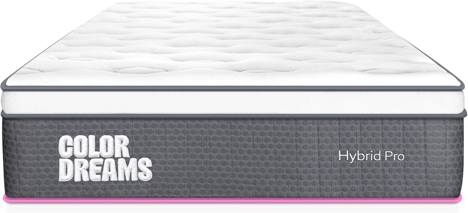 🛏️ COLORDREAMS Colchón Individual Pro Hybrid 28 cm, Híbrido Resortes Embolsados + Memory Foam Eurotop, Firmeza Media, Hipoalergénico Antiácaros, Colchón en Caja, 5 Años de Garantía