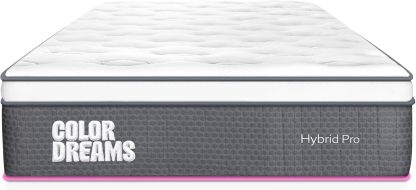 🛏️ COLORDREAMS Colchón Individual Pro Hybrid 28 cm, Híbrido Resortes Embolsados + Memory Foam Eurotop, Firmeza Media, Hipoalergénico Antiácaros, Colchón en Caja, 5 Años de Garantía