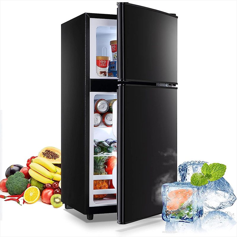 3.5Cu.Ft Double Door Compact Refrigerator With Freezer
