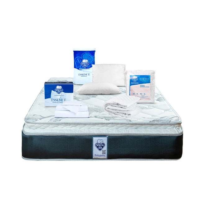 Paquete Colchon King Size + 2 Almohadas + Cubre Colchon + Sabanas Spring Air Smith