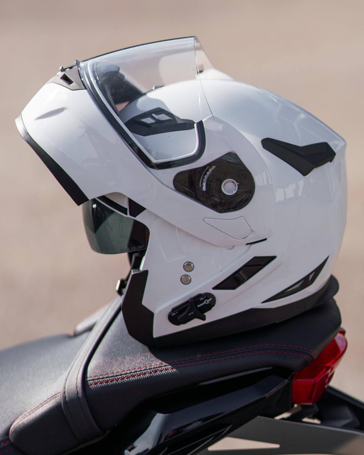 ILM - Casco de Motocicleta Modular Integrado con Bluetooth, con protección Solar para Mp3, Modelo 953/953 Pro