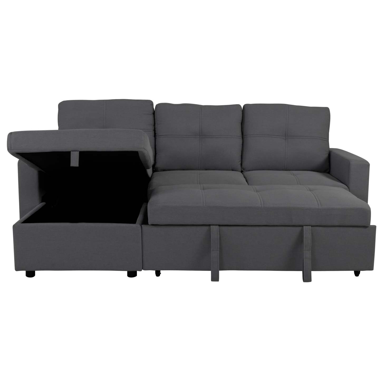 SOFÁ CAMA CON ALMACENAMIENTO TRIBECA GRIS CLARO