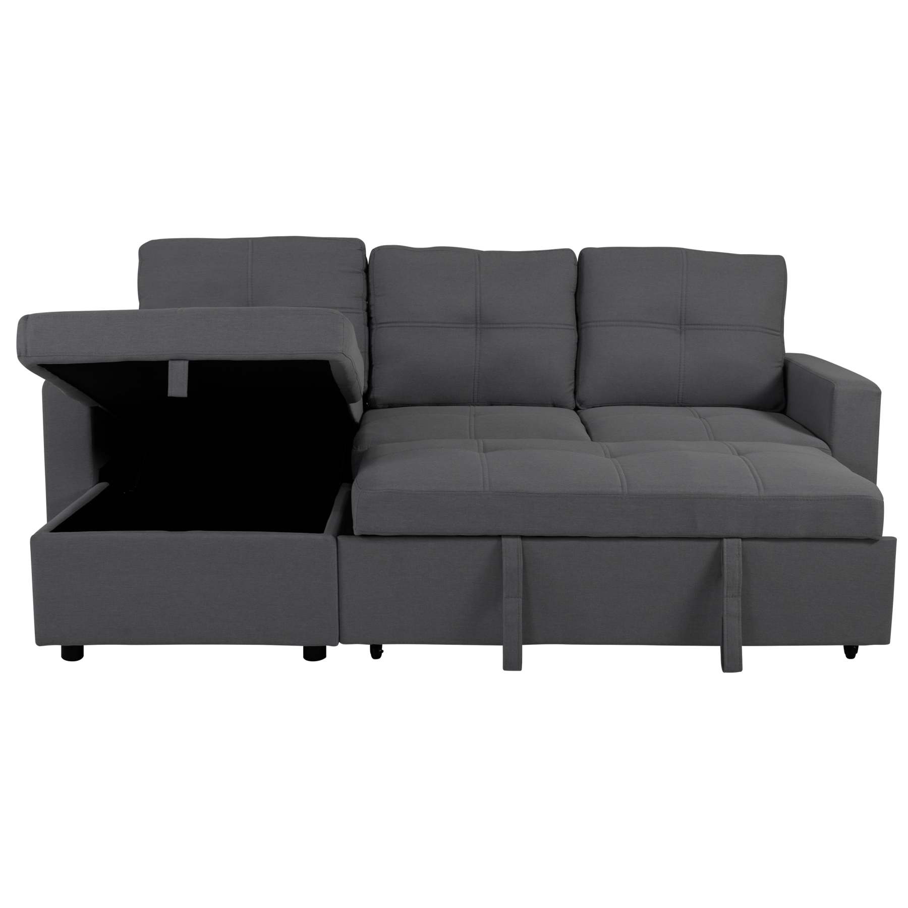 SOFÁ CAMA CON ALMACENAMIENTO TRIBECA GRIS CLARO