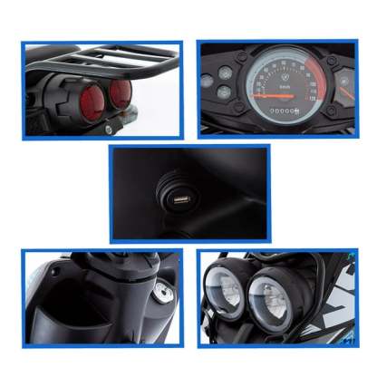 Motoneta Scooter Italika WS175 SPORT NEGRO AZUL ITALIKA Motoneta