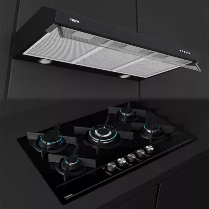 Combo Teka Total Parrilla Gas + Campana Duetto Crystal 75