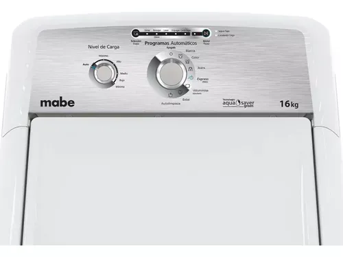 Lavadora Automática 16 Kg Blanca Mabe - Lma76112cbab0 Color Blanco