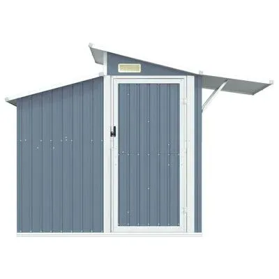 Cobertizo de jardín verde 270x130x208,5 cm acero galvanizado