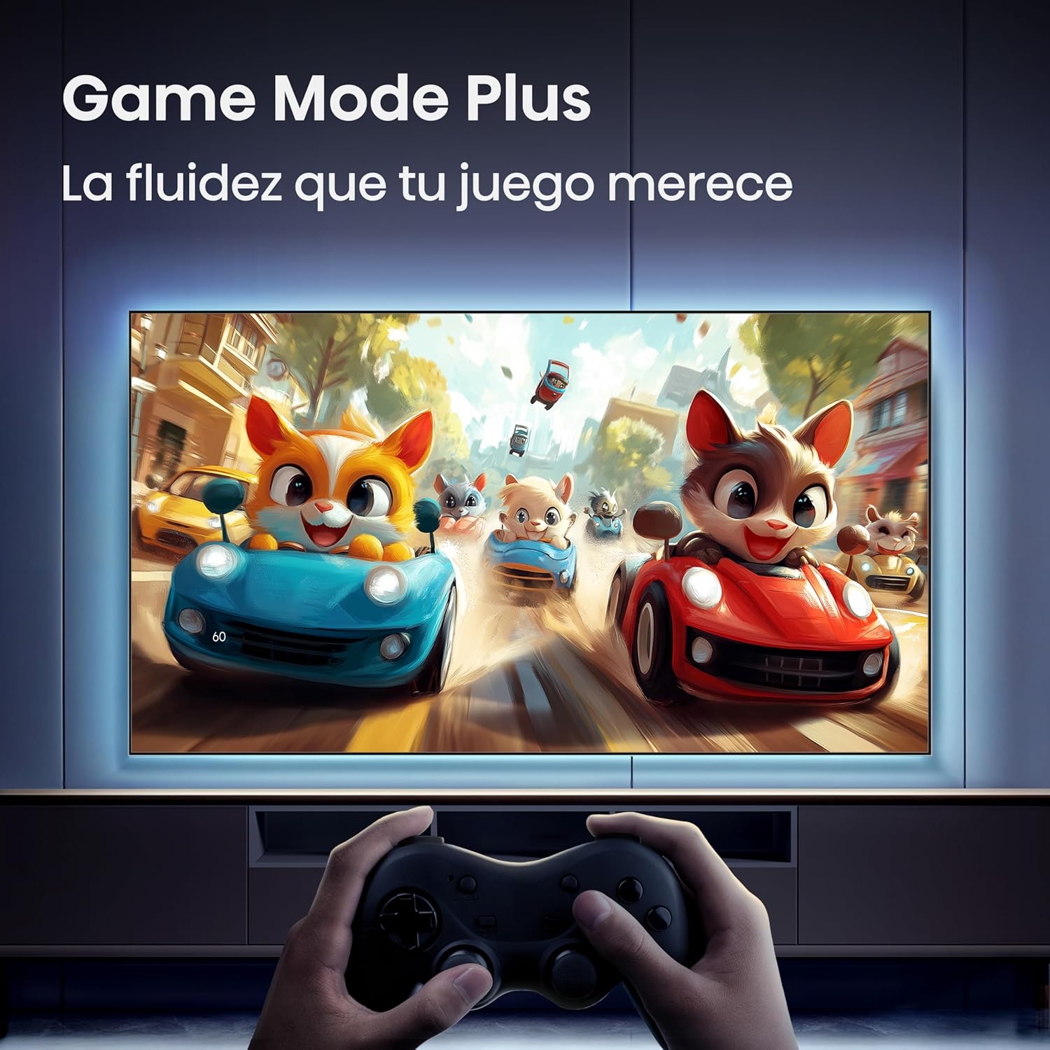 Hisense televisión QD6S Pantalla 65“ Pulgadas, QLED 4K Smart TV，AI 4K Upscaler,Dolby Vision·Atmos，Modo de Protección Ocular，Game Mode Plus，Fire TV【Patrocinador Oficial de FIFA World Cup 2026™】