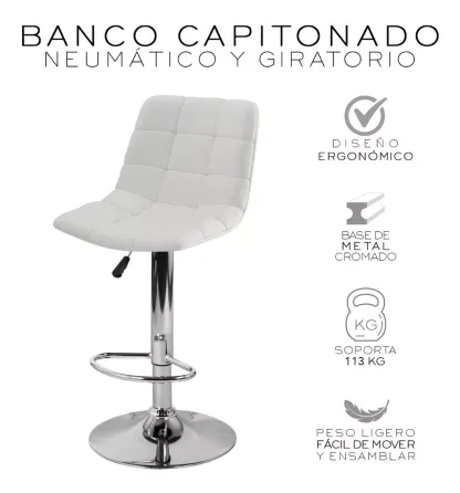 3pzs Bancos Con Respaldo Giratorios Para Barra Cocina Bar