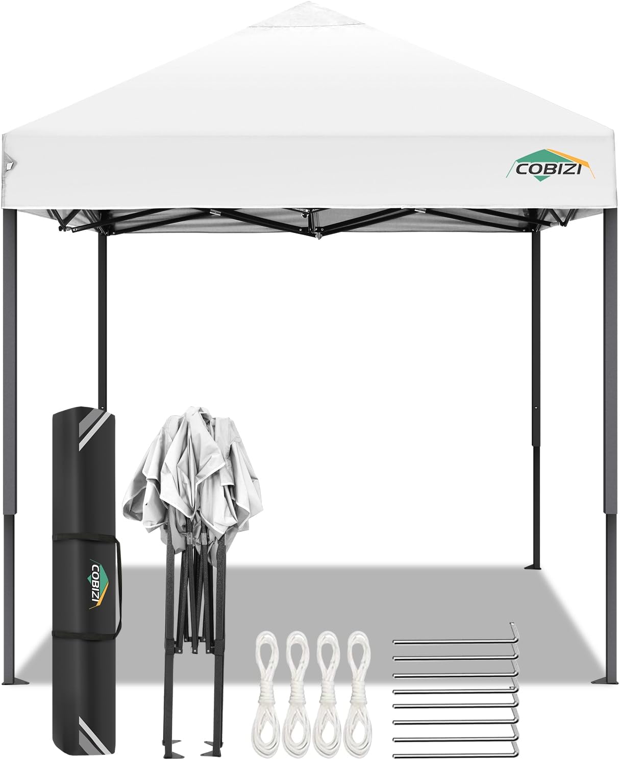 COBIZI - Toldo desplegable de 10 x 20 Pulgadas con 6 Paredes Laterales, toldo Impermeable para Eventos al Aire última intervensión, UPF 50+ cenador portátil para Fiestas, Playa, Camping, Boda,